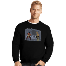 Load image into Gallery viewer, Shirts Crewneck Sweater, Unisex / Small / Black Dragon Kid
