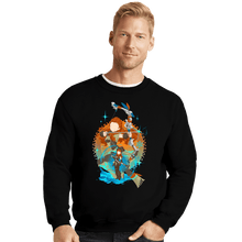 Load image into Gallery viewer, Shirts Crewneck Sweater, Unisex / Small / Black Savior From Another World Aloy