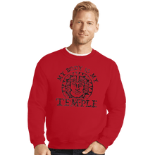 Load image into Gallery viewer, Shirts Crewneck Sweater, Unisex / Small / Red My Body Is A Hidden Temple