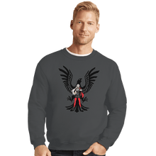 Load image into Gallery viewer, Shirts Crewneck Sweater, Unisex / Small / Charcoal Black Eagles House Leader