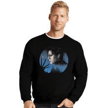 Load image into Gallery viewer, Shirts Crewneck Sweater, Unisex / Small / Black Scissored Gentleman