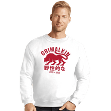 Load image into Gallery viewer, Shirts Crewneck Sweater, Unisex / Small / White Grimalkin