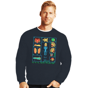 Shirts Crewneck Sweater, Unisex / Small / Dark Heather Hero Builder