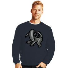 Load image into Gallery viewer, Secret_Shirts Crewneck Sweater, Unisex / Small / Dark Heather Xeno King