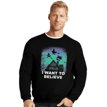 Load image into Gallery viewer, Shirts Crewneck Sweater, Unisex / Small / Black Believe In Magic