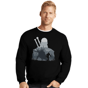 Shirts Crewneck Sweater, Unisex / Small / Black The Witcher - Hunter