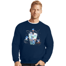 Load image into Gallery viewer, Daily_Deal_Shirts Crewneck Sweater, Unisex / Small / Navy Bubble Stitch