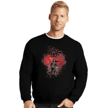 Load image into Gallery viewer, Shirts Crewneck Sweater, Unisex / Small / Black Dark Link Art