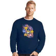 Load image into Gallery viewer, Secret_Shirts Crewneck Sweater, Unisex / Small / Navy Star Power