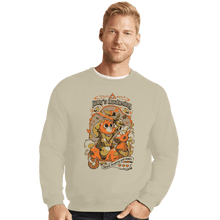 Load image into Gallery viewer, Daily_Deal_Shirts Crewneck Sweater, Unisex / Small / Sand Kitty's Awakening