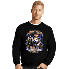 Load image into Gallery viewer, Daily_Deal_Shirts Crewneck Sweater, Unisex / Small / Black Villains Unite Evil Queen
