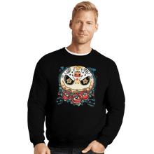 Load image into Gallery viewer, Shirts Crewneck Sweater, Unisex / Small / Black Jack Calavera