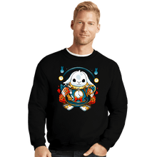 Load image into Gallery viewer, Daily_Deal_Shirts Crewneck Sweater, Unisex / Small / Black White Rabbit Mug
