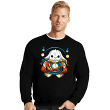 Load image into Gallery viewer, Daily_Deal_Shirts Crewneck Sweater, Unisex / Small / Black White Rabbit Mug