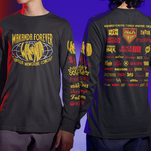 Daily_Deal_Shirts Crewneck Sweater, Unisex / Small / Black T'Challa Memorial Concert