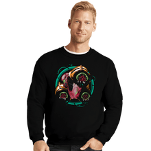 Load image into Gallery viewer, Secret_Shirts Crewneck Sweater, Unisex / Small / Black Galactic Bomber
