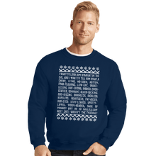 Load image into Gallery viewer, Shirts Crewneck Sweater, Unisex / Small / Navy Clark Tirade