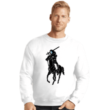 Load image into Gallery viewer, Shirts Crewneck Sweater, Unisex / Small / White Polo William Wallace