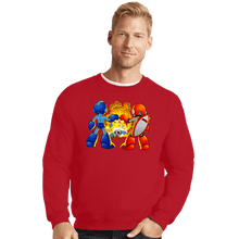 Load image into Gallery viewer, Shirts Crewneck Sweater, Unisex / Small / Red Ro Bro Fist