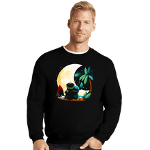 Load image into Gallery viewer, Daily_Deal_Shirts Crewneck Sweater, Unisex / Small / Black Experimental Night