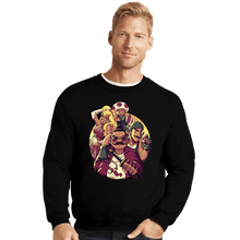 Load image into Gallery viewer, Daily_Deal_Shirts Crewneck Sweater, Unisex / Small / Black The Mushroom Gang
