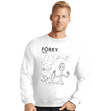 Load image into Gallery viewer, Shirts Crewneck Sweater, Unisex / Small / White Toy Manual