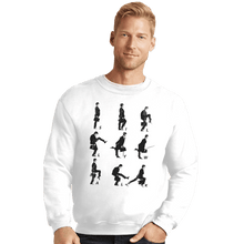 Load image into Gallery viewer, Shirts Crewneck Sweater, Unisex / Small / White Silly Walk