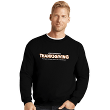 Load image into Gallery viewer, Daily_Deal_Shirts Crewneck Sweater, Unisex / Small / Black Carpenter&#39;s Thanksgiving
