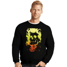 Load image into Gallery viewer, Shirts Crewneck Sweater, Unisex / Small / Black Riding Ghost