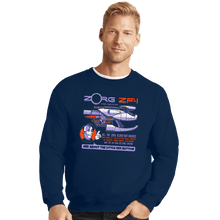 Load image into Gallery viewer, Secret_Shirts Crewneck Sweater, Unisex / Small / Navy Ask About the Little Red Button