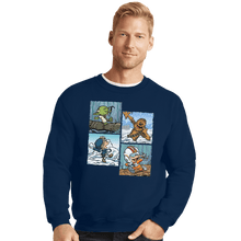 Load image into Gallery viewer, Shirts Crewneck Sweater, Unisex / Small / Navy Playful Rebels