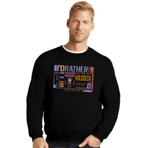 Shirts Crewneck Sweater, Unisex / Small / Black Holodeck Reunion
