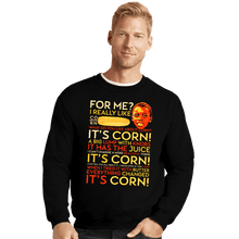Load image into Gallery viewer, Daily_Deal_Shirts Crewneck Sweater, Unisex / Small / Black A Corntastic Day!