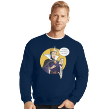 Load image into Gallery viewer, Shirts Crewneck Sweater, Unisex / Small / Navy Ok Google