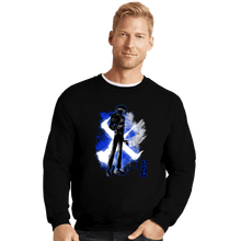 Load image into Gallery viewer, Shirts Crewneck Sweater, Unisex / Small / Black Cosmic Cowboy
