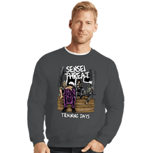 Load image into Gallery viewer, Secret_Shirts Crewneck Sweater, Unisex / Small / Charcoal Sensei Threat