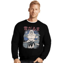 Load image into Gallery viewer, Shirts Crewneck Sweater, Unisex / Small / Black Kaiju Snowman