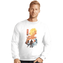 Load image into Gallery viewer, Shirts Crewneck Sweater, Unisex / Small / White Ukiyo Tidus