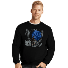 Load image into Gallery viewer, Daily_Deal_Shirts Crewneck Sweater, Unisex / Small / Black Indy And The Dice Of Doom