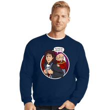 Load image into Gallery viewer, Daily_Deal_Shirts Crewneck Sweater, Unisex / Small / Navy Feel The Metal
