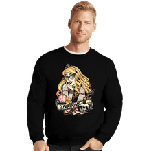 Load image into Gallery viewer, Daily_Deal_Shirts Crewneck Sweater, Unisex / Small / Black Rocker Aurora