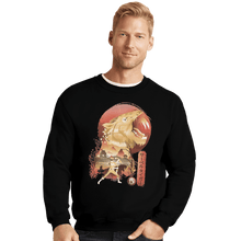 Load image into Gallery viewer, Shirts Crewneck Sweater, Unisex / Small / Black Yellow Ranger Ukiyoe