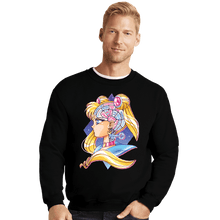 Load image into Gallery viewer, Shirts Crewneck Sweater, Unisex / Small / Black Magical Lock and Time Key