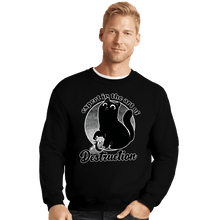 Load image into Gallery viewer, Secret_Shirts Crewneck Sweater, Unisex / Small / Black Expert In Destruction