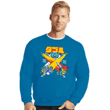 Load image into Gallery viewer, Shirts Crewneck Sweater, Unisex / Small / Sapphire X-Slash