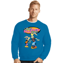 Load image into Gallery viewer, Daily_Deal_Shirts Crewneck Sweater, Unisex / Small / Sapphire Stay Safe!
