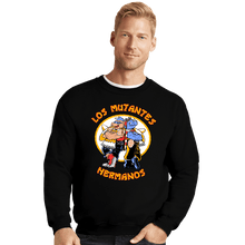 Load image into Gallery viewer, Daily_Deal_Shirts Crewneck Sweater, Unisex / Small / Black Los Mutantes Hermanos