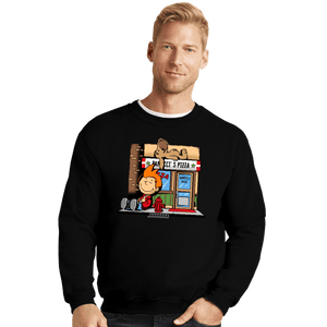 Daily_Deal_Shirts Crewneck Sweater, Unisex / Small / Black Friends From The Past