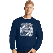 Load image into Gallery viewer, Shirts Crewneck Sweater, Unisex / Small / Navy IRIA