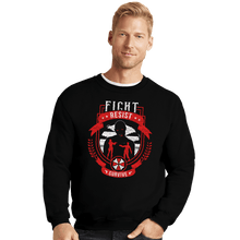 Load image into Gallery viewer, Shirts Crewneck Sweater, Unisex / Small / Black Fight, Resist, Survive